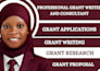do grant writing, grant proposal, grant research, and grant application